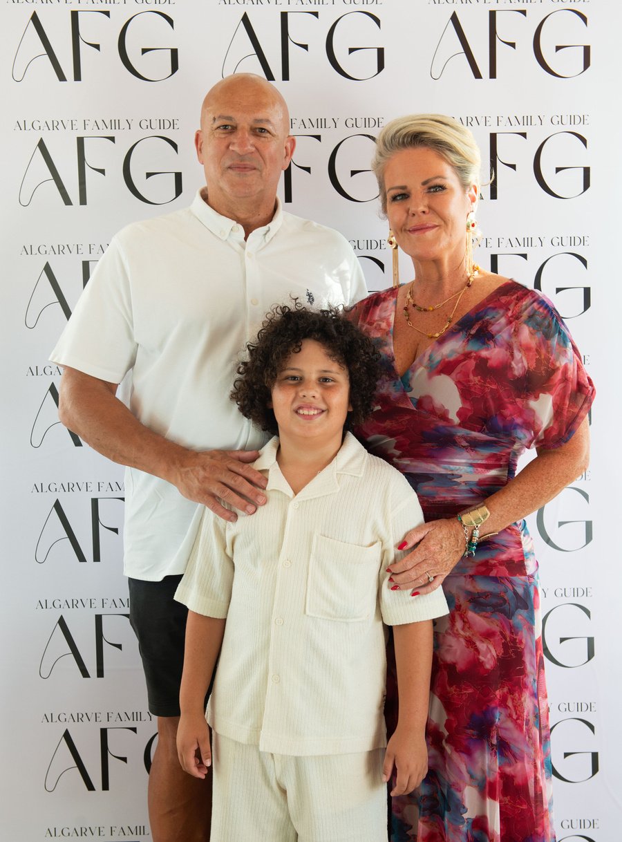 Samantha Cunningham, founder of the Algarve Family Guide, with her family